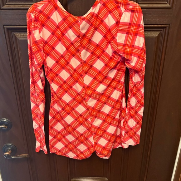 Fashion Nova Check Me Out PJ Romper/Onesie-Size Small New❤️🤍 - Picture 7 of 7